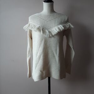 NWT Sinequanone Sweater with Fringe Detail
